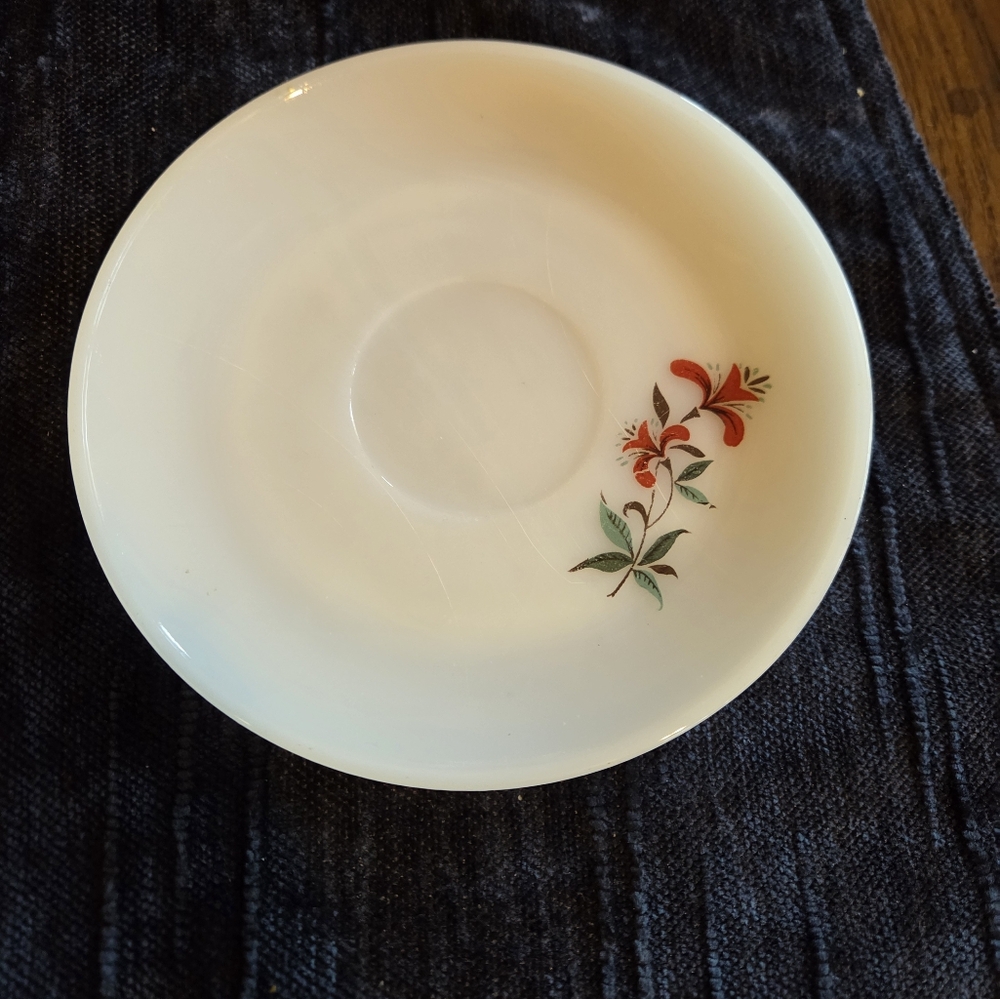 Fire King Honeysuckle 5.75" Saucer